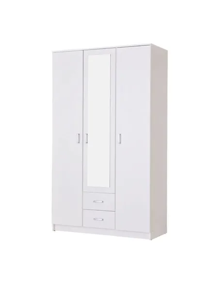 Kano White 3 Door Wardrobe, 3047