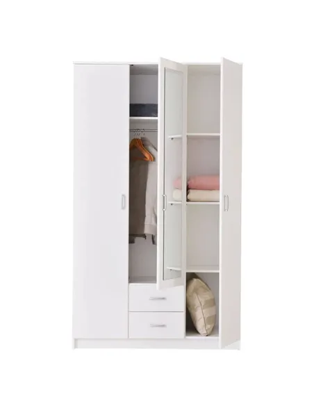 Kano White 3 Door Wardrobe, 3047