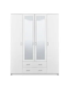 Kano White 4 Door Wardrobe, 3048