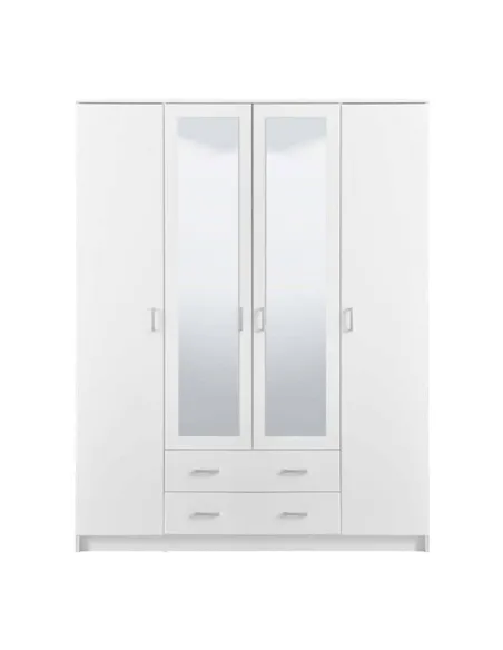 Kano White 4 Door Wardrobe, 3048