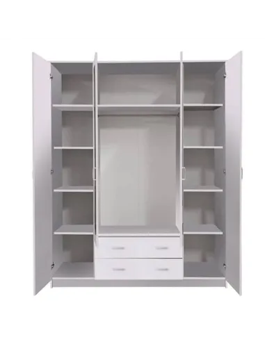 Kano White 4 Door Wardrobe, 3048
