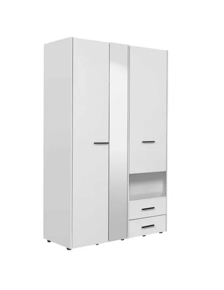 Limone White 3 Door Wardrobe, 3041