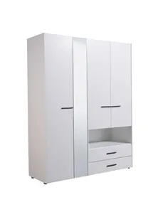 Limone White 4 Door Wardrobe, 3043