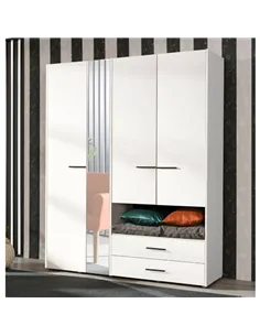 Limone White 4 Door Wardrobe, 3043 2