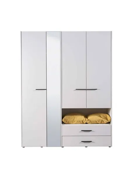 Limone White 4 Door Wardrobe, 3043