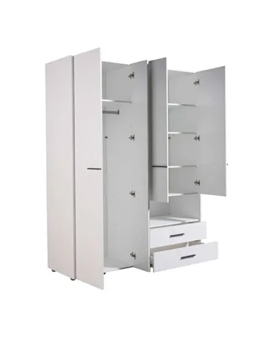 Limone White 4 Door Wardrobe, 3043
