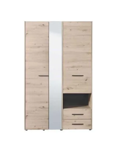 Limone Grey Oak 3 Door Wardrobe, 3042