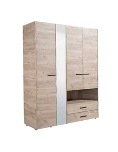 Limone Grey Oak 4 Door Wardrobe, 3044