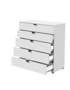 Limone Arctic White Wide 6 Drawer Chest, 3405