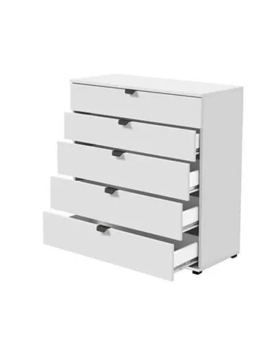 Limone Arctic White Wide 6 Drawer Chest, 3405
