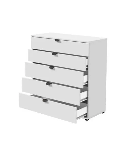 Limone Arctic White Wide 6 Drawer Chest, 3405