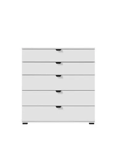Limone Arctic White Wide 6 Drawer Chest, 3405