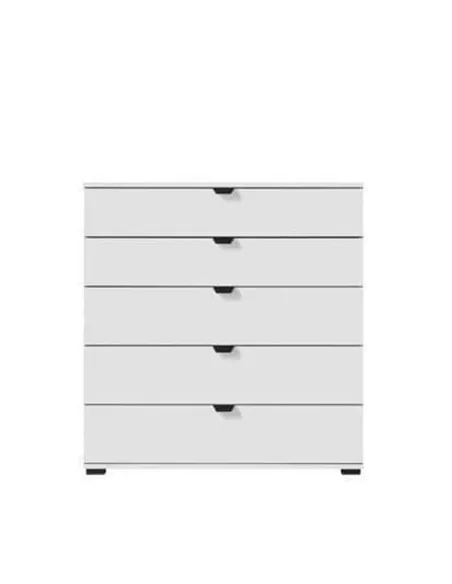 Limone Arctic White Wide 6 Drawer Chest, 3405