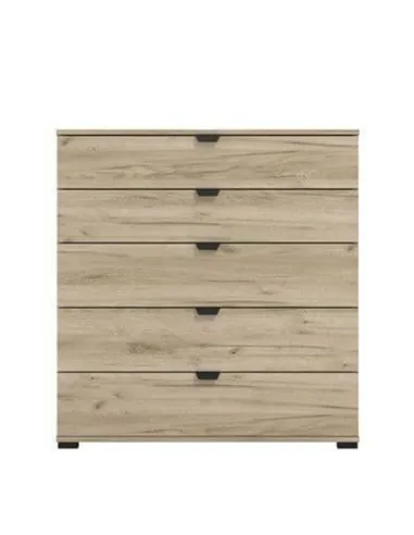 Limone Oak Effect Wide 6 Drawer Chest, 3406