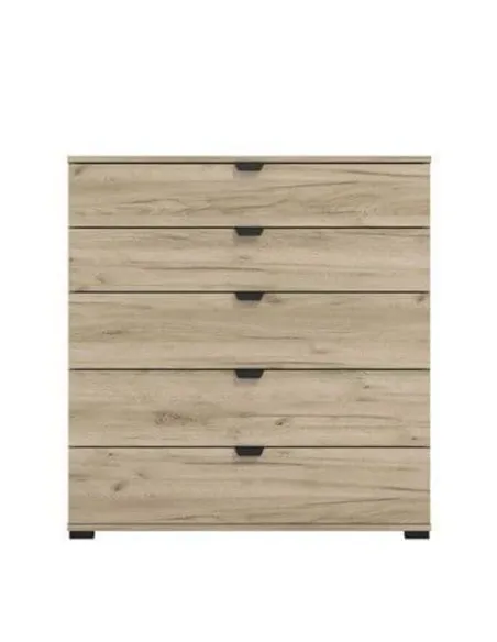 Limone Oak Effect Wide 6 Drawer Chest, 3406