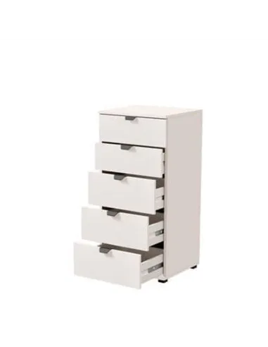 Limone Arctic White Narrow 5 Drawer Chest, 3409