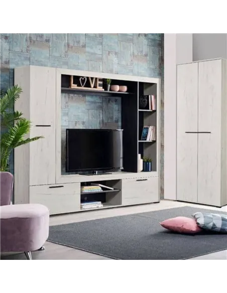 Lucerne Oak Entertainment Unit, 3058