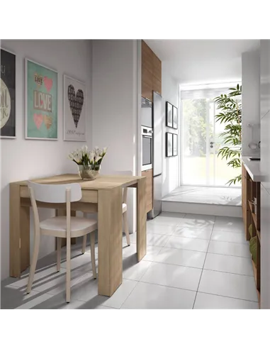 Luiz Extending Dining Table Oak Effect, 2604