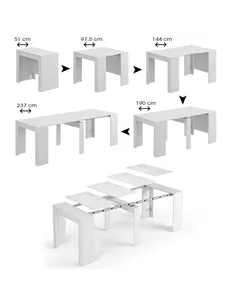 Luiz Concrete Grey Effect Large Extending Dining Table, 2603 2