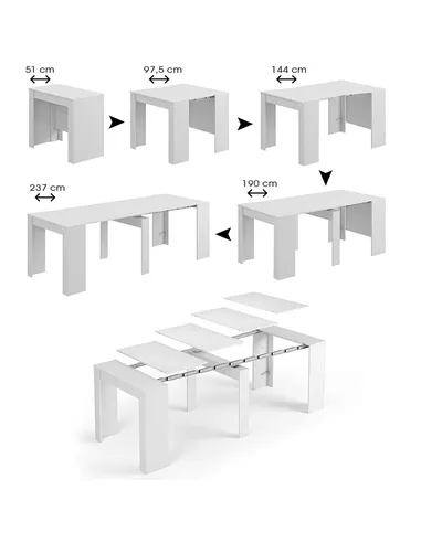 Luiz Concrete Grey Effect Large Extending Dining Table, 2603