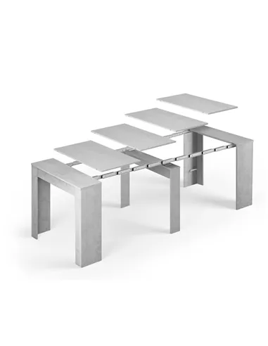 Luiz Concrete Grey Effect Large Extending Dining Table, 2603