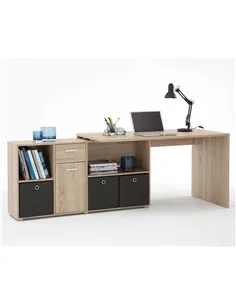 Luiz Oak Flexi Corner Office Desk, 2563 2