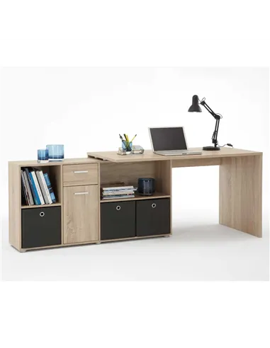 Luiz Oak Flexi Corner Office Desk, 2563