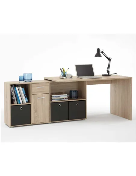 Luiz Oak Flexi Corner Office Desk, 2563