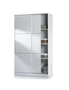 Madrid Wardrobe 120cm Gloss White, 2461