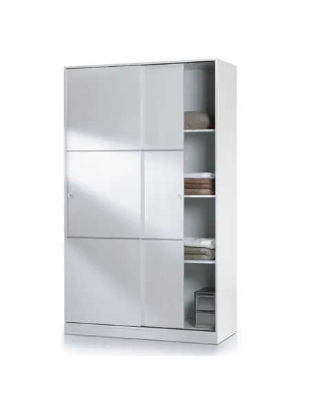 Madrid Wardrobe 120cm Gloss White, 2461