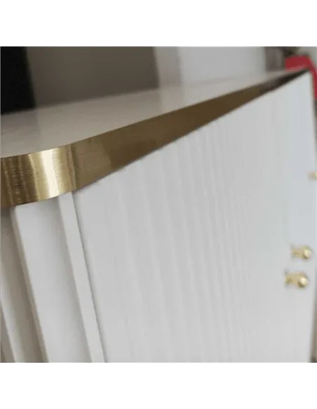 Maison White And Gold 3 Door Sideboard, 3145