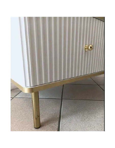Maison White And Gold 3 Door Sideboard, 3145