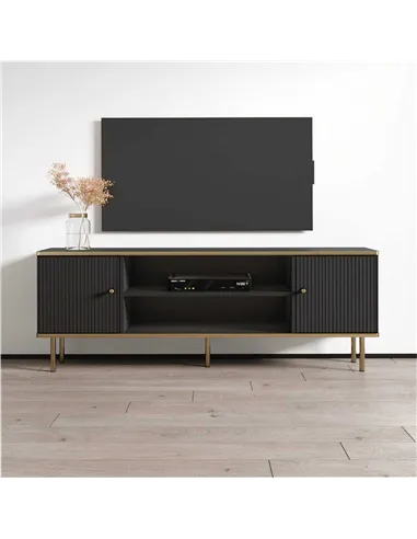 Maison Black And Gold TV Unit, 3148