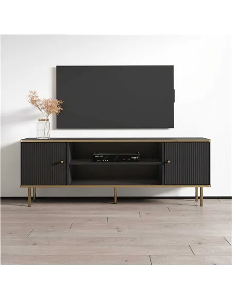 Maison Black And Gold TV Unit, 3148