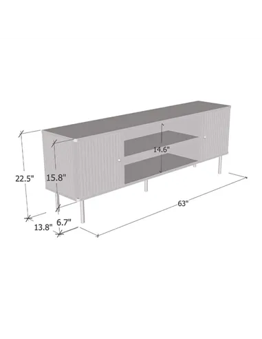 Maison Black And Gold TV Unit, 3148