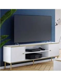 Maison White And Gold TV Unit, 3147