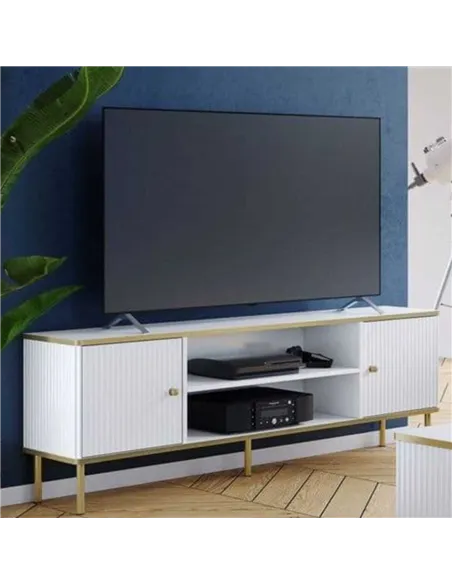 Maison White And Gold TV Unit, 3147