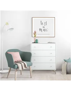 Martinelli Artic White 4 Drawer Chest, 3214 2