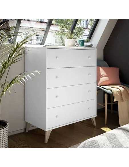 Martinelli Artic White 4 Drawer Chest, 3214