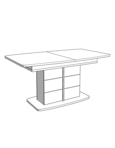 Merlot White Gloss And Warm Oak Extending Dining Table, 3440