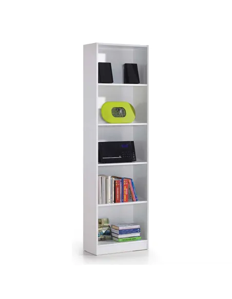 Mila Arctic White Gloss Bookcase, 2444