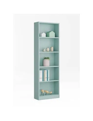 Mila Aqua Green Tall Bookcase, 3252