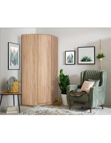 Miami Sonoma Oak Effect Corner Wardrobe, 3124