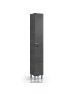 Milano Tall Bathroom Cupboard Oak Grey, 2477