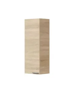 Milano Oak Effect 1 Door Small Wall Mounted Floating Bathroom Storage Cupboard, 305270BO 2