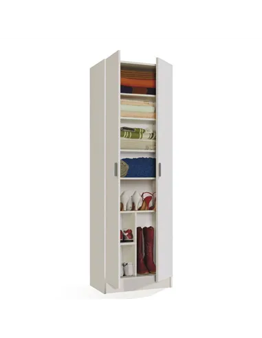 Multi Purpose White Wide Cupboard, 2472