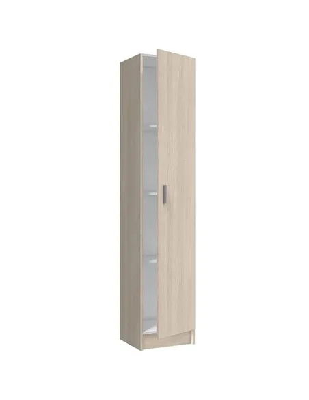 Multi Tall Narrow Oak Cupboard, 2474