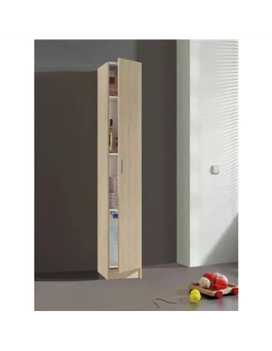 Multi Tall Narrow Oak Cupboard, 2474