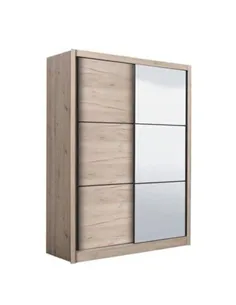 Navara Oak Effect Sliding Door Wardrobe 166cm, 3085