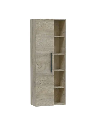 Neves Oak Effect Bathroom Vanity Storage Wall Mounted Cupboard, 3226